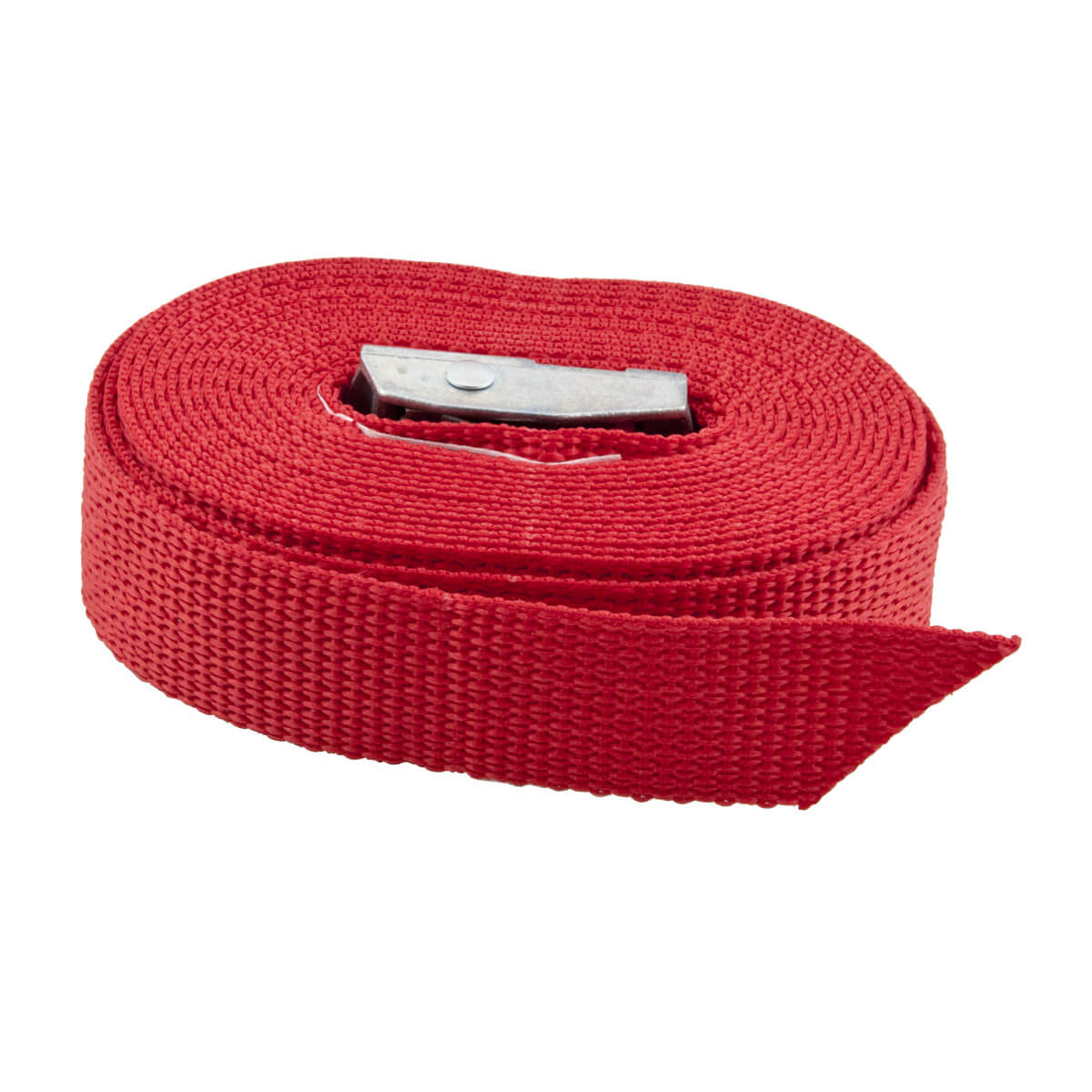 Band med klafflås 25mm 3,5m röd