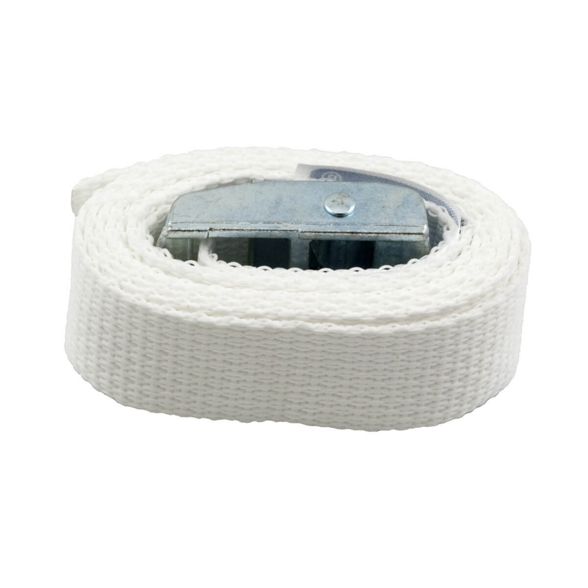 Band med klafflås 25mm 1,0m vitt