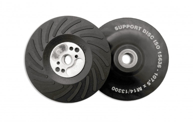 Stödplatta fiberrondell 125mm HÅRD
