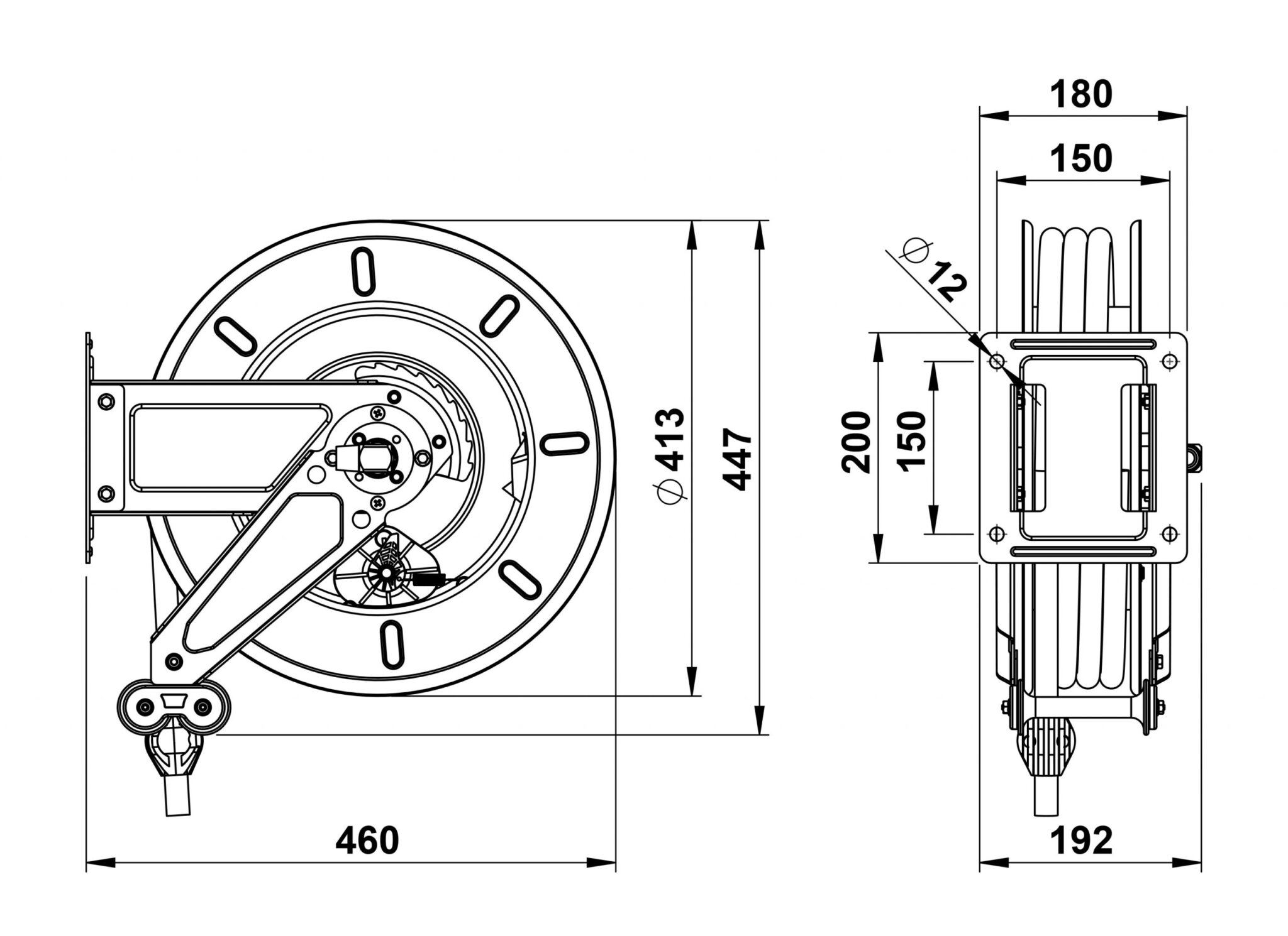SLANGVINDA FETT 400 1/4" 15M