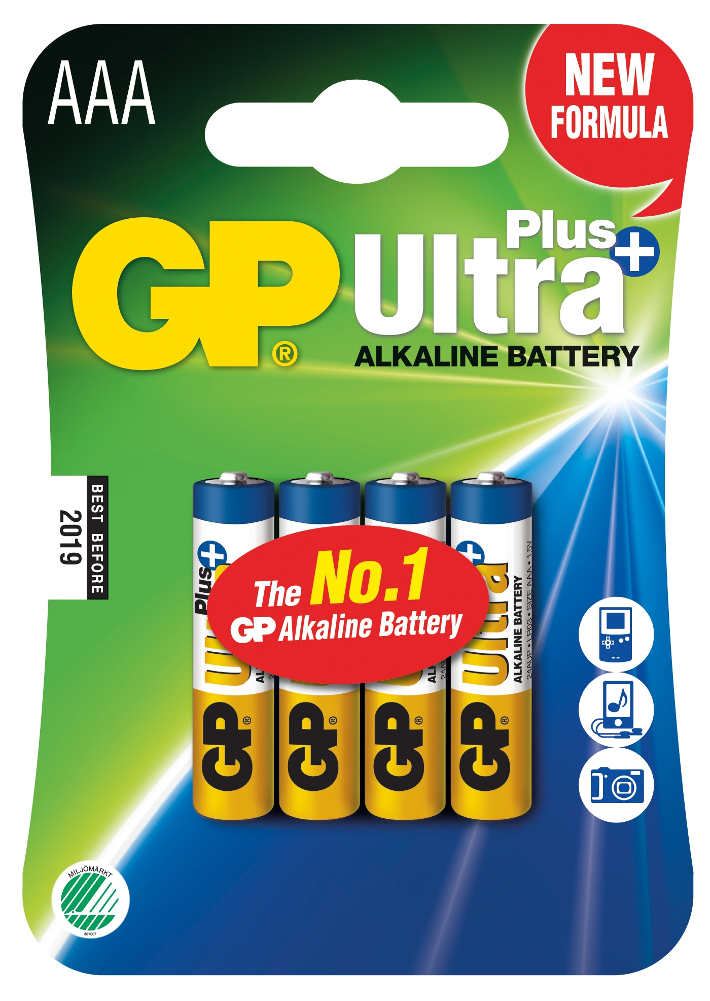 BATTERI GP AAA/4-PACK BLISTER