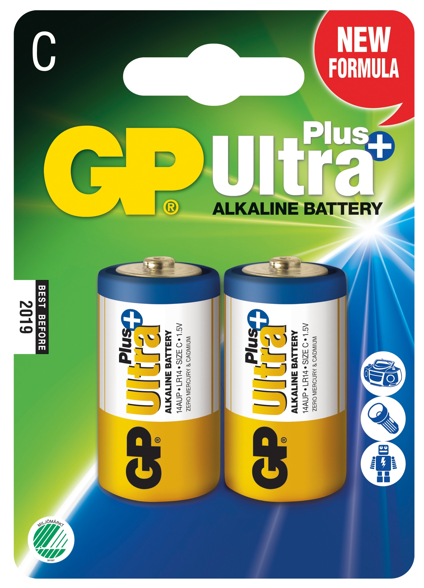 BATTERI GP C/2-PACK BLISTER