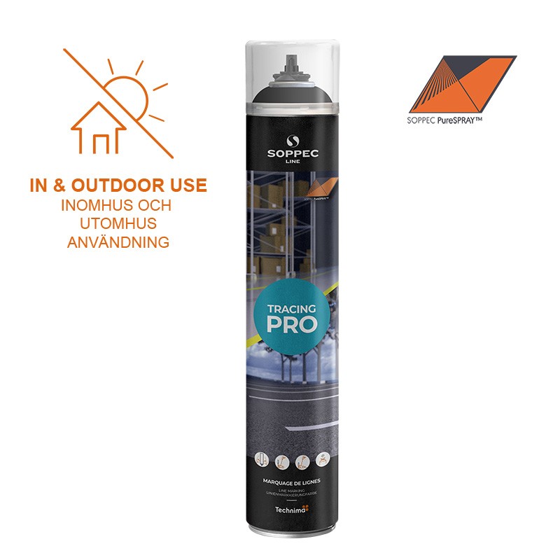 Linjefärg PRO 750 ml RAL 9016 - svart