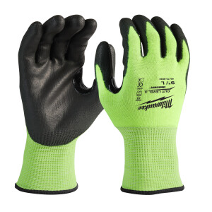 HANDSKE HI-VIS SKÄRSKYDD C - L/9