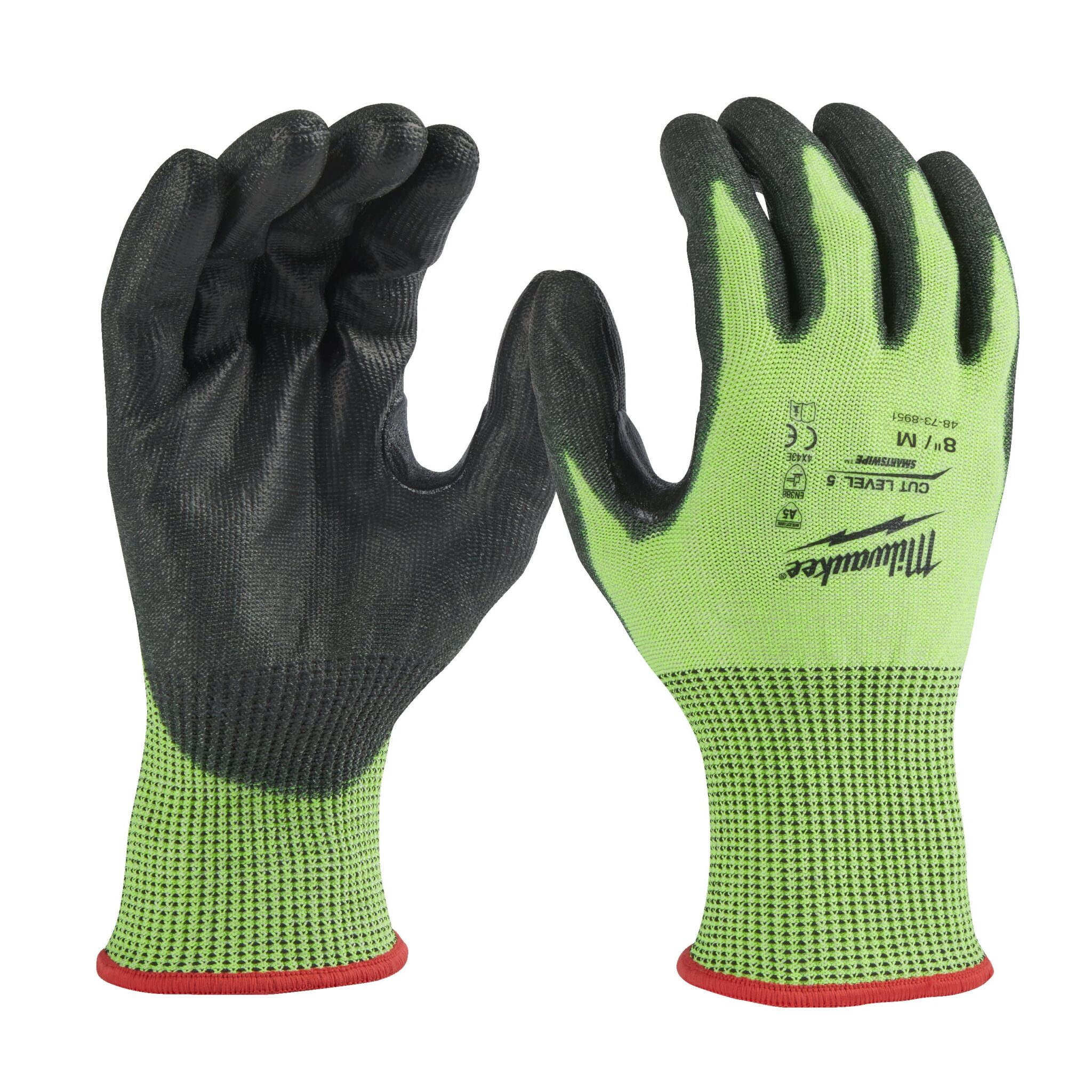 HANDSKE HI-VIS SKÄRSKYDD E - M/8