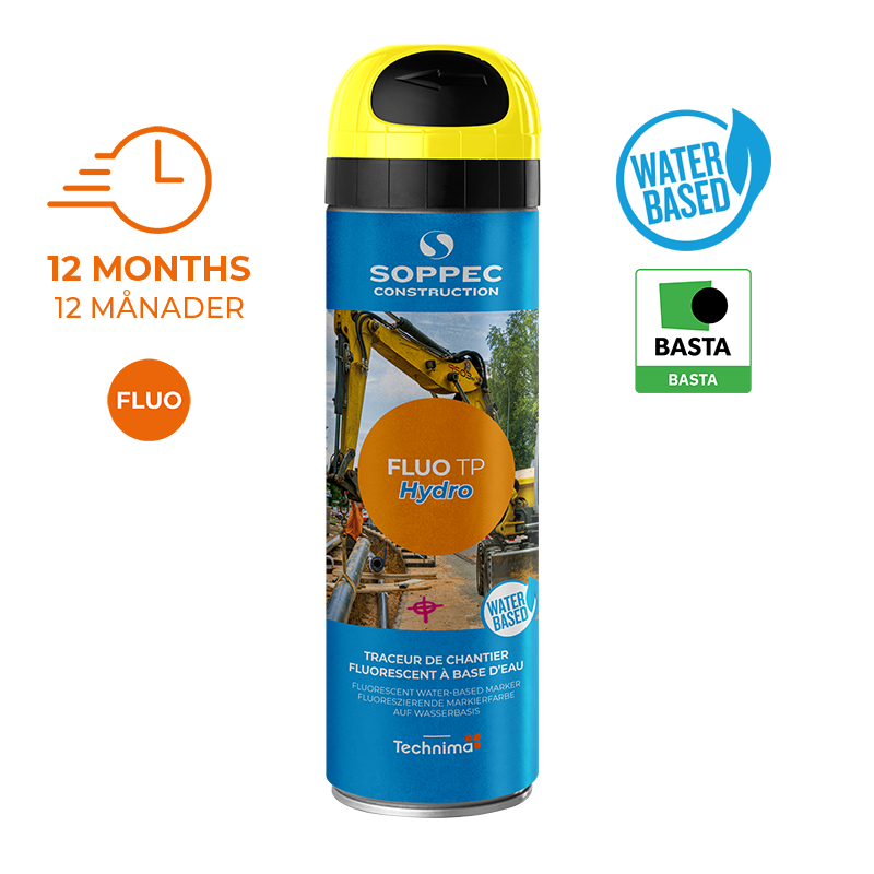 Hydro TP Märkfärg Fluo Gul 500ml