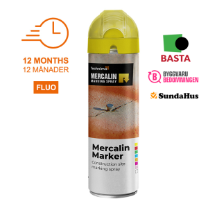 Mercalin gul fluorescerande märkfärg