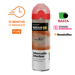 Mercalin röd fluorescerande märkfärg