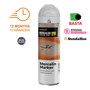 Mercalin vit solid märkfärg