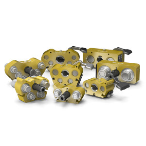 Samlingsbild på Cejn Multi-X snabbkopplingar för hydraulik